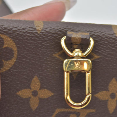 $1760 RFID Louis Vuitton  Monogram Felicie Strap & Go Kaki