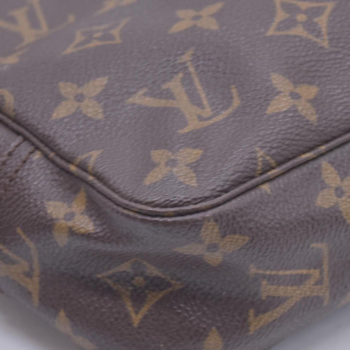 $520 1985 LOUIS VUITTON Monogram Trousse Toilette 23 Cosmetic Pouch Brown 855 CONSIGNMENT