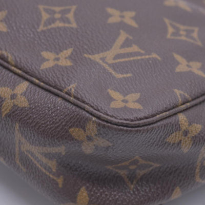 $520 1985 LOUIS VUITTON Monogram Trousse Toilette 23 Cosmetic Pouch Brown 855 CONSIGNMENT