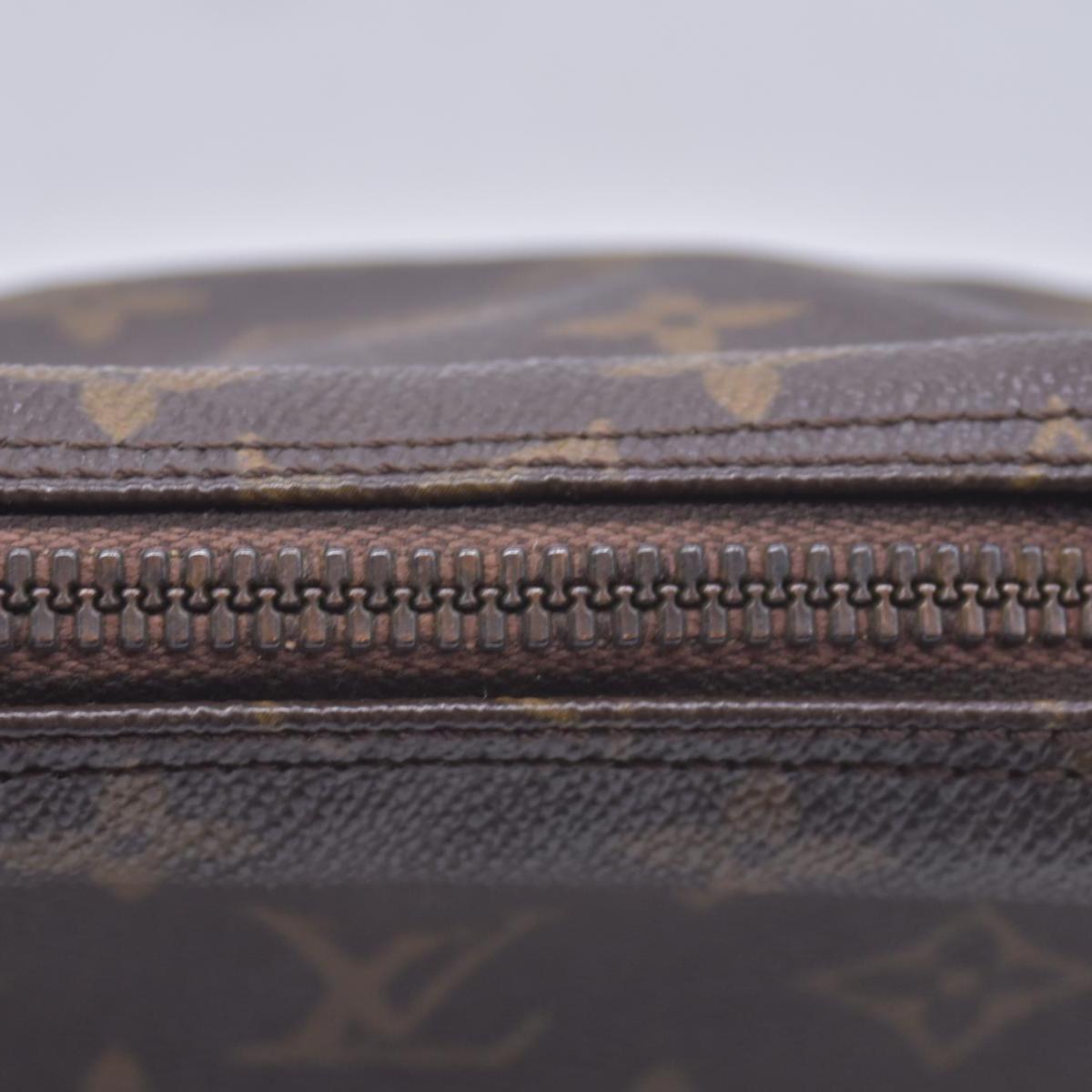 $520 1985 LOUIS VUITTON Monogram Trousse Toilette 23 Cosmetic Pouch Brown 855 CONSIGNMENT