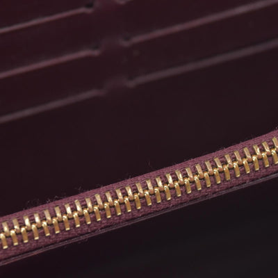 $840 Louis Vuitton Vintage Monogram Vernis Sarah Wallet Burgundy