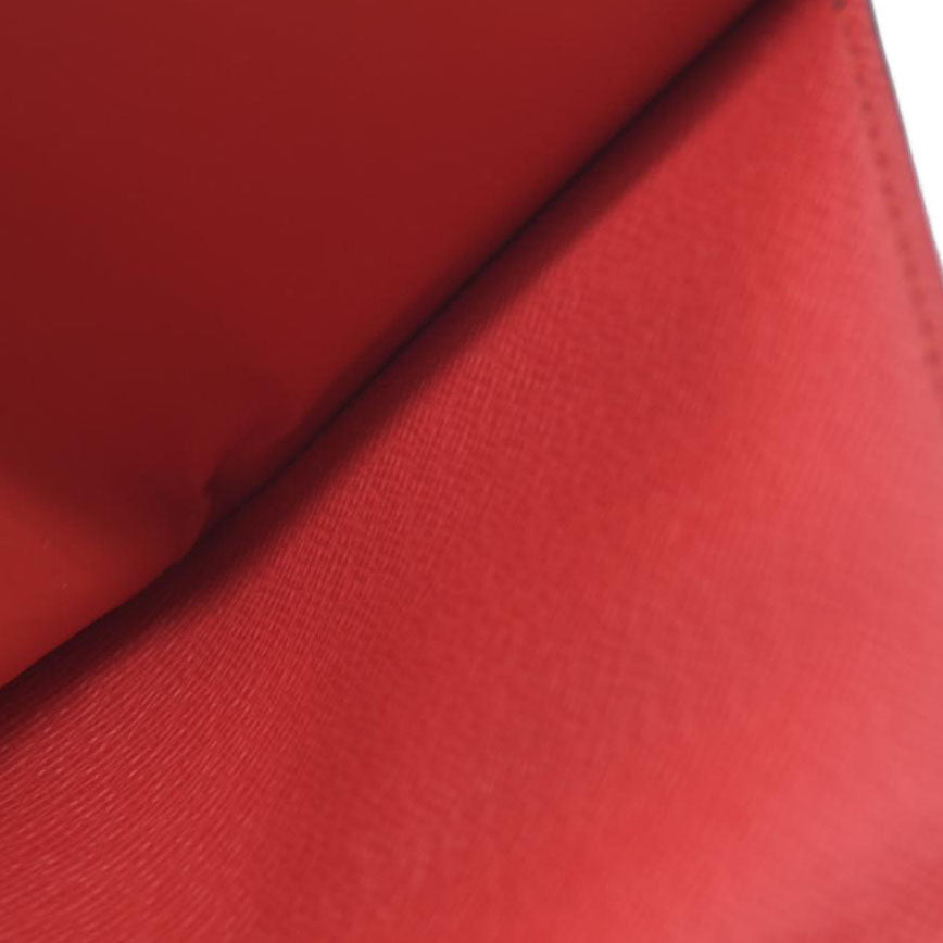 Louis Vuitton  Monogram Macassar Passport Cover Sari Red RFID