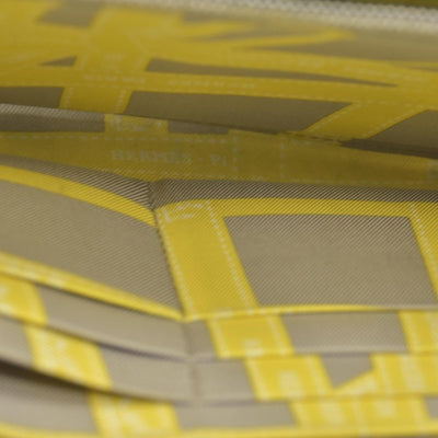 $1175 HERMES Silk-In Azap Long Zip Around Wallet Yellow Epsom CONSIGNMENT