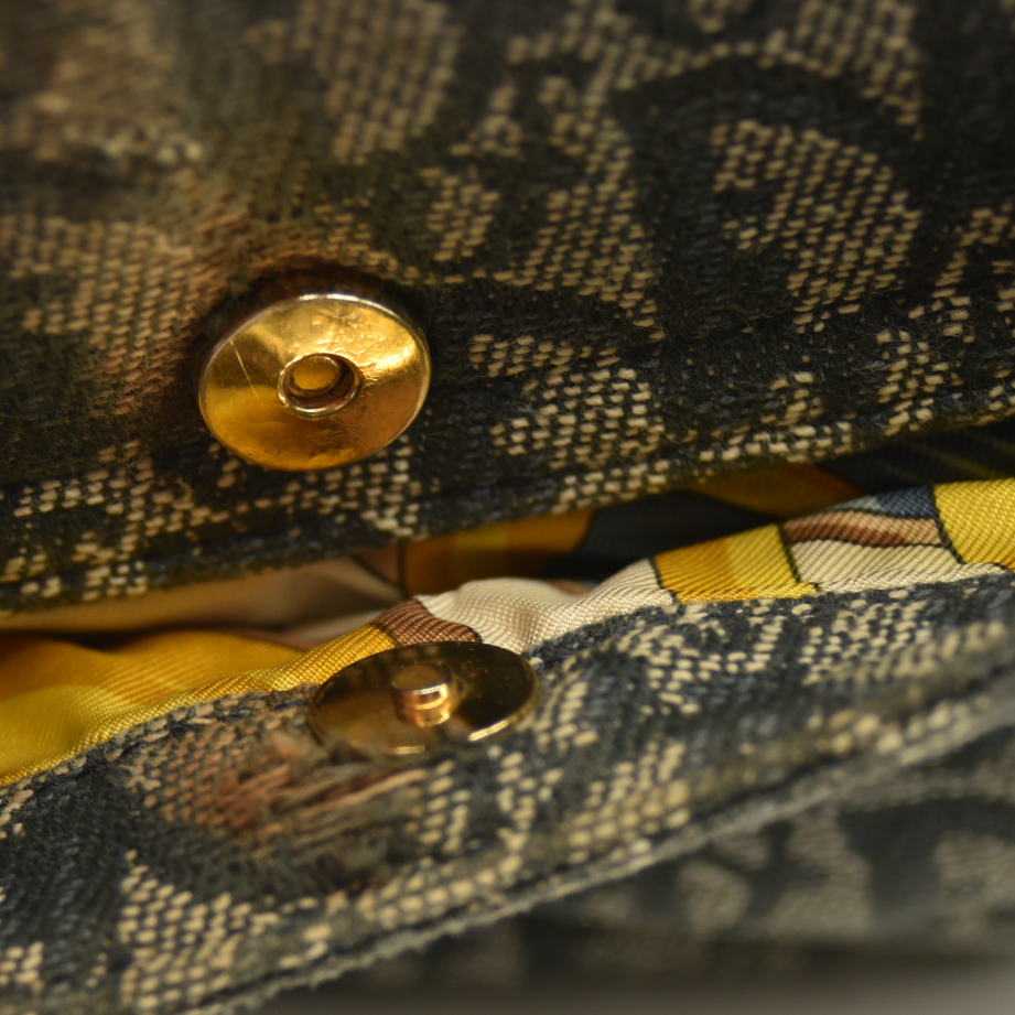 Christian Dior  Monogram Saddle Bag Blue