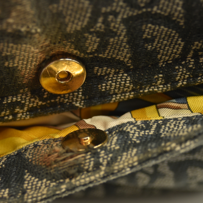 Christian Dior  Monogram Saddle Bag Blue