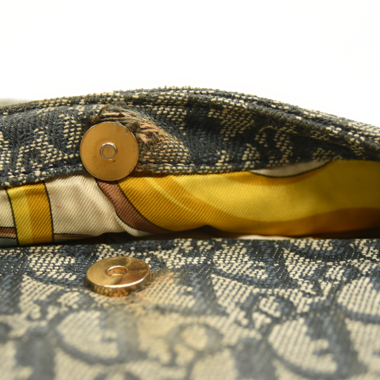 Christian Dior  Monogram Saddle Bag Blue