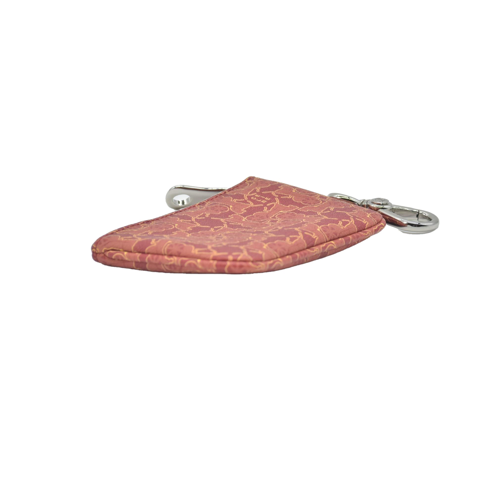$430 Celine Vintage Le Horse Carriage Key Chain Wallet CONSIGNMENT