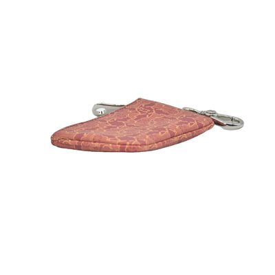$430 Celine Vintage Le Horse Carriage Key Chain Wallet CONSIGNMENT