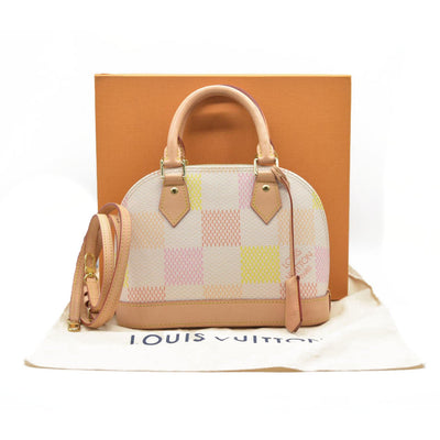 $2600 Louis Vuitton  Damierlicious Alma BB Rose Peach