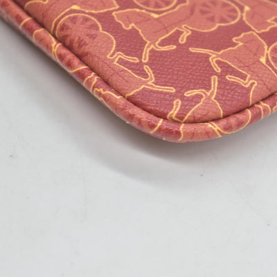 $430 Celine Vintage Le Horse Carriage Key Chain Wallet CONSIGNMENT