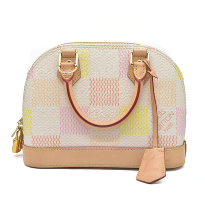 $2600 Louis Vuitton  Damierlicious Alma BB Rose Peach