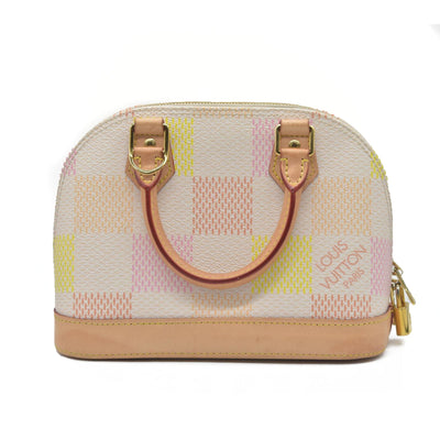 $2600 Louis Vuitton  Damierlicious Alma BB Rose Peach