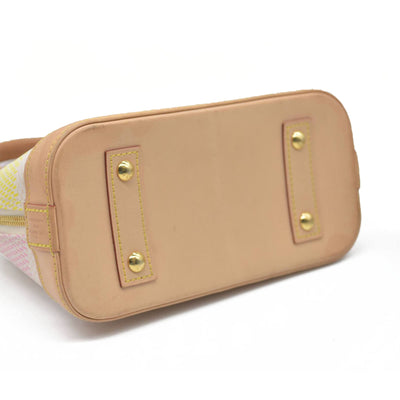 $2600 Louis Vuitton  Damierlicious Alma BB Rose Peach