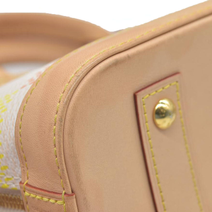 $2600 Louis Vuitton  Damierlicious Alma BB Rose Peach