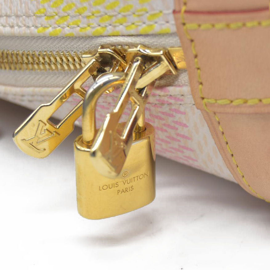 $2600 Louis Vuitton  Damierlicious Alma BB Rose Peach