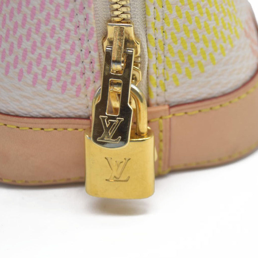 $2600 Louis Vuitton  Damierlicious Alma BB Rose Peach