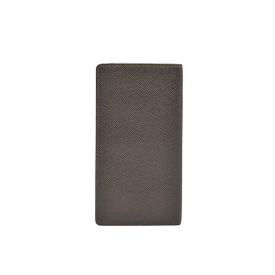 $835 Louis Vuitton Taiga Brown Leather Bifold Wallet CONSIGNMENT