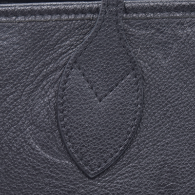 $3050 Louis Vuitton Empreinte Monogram Giant Neverfull MM Black FRANCE RFID