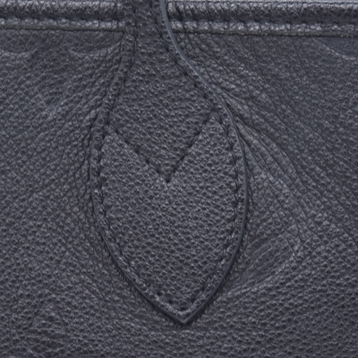 $3050 Louis Vuitton Empreinte Monogram Giant Neverfull MM Black FRANCE RFID