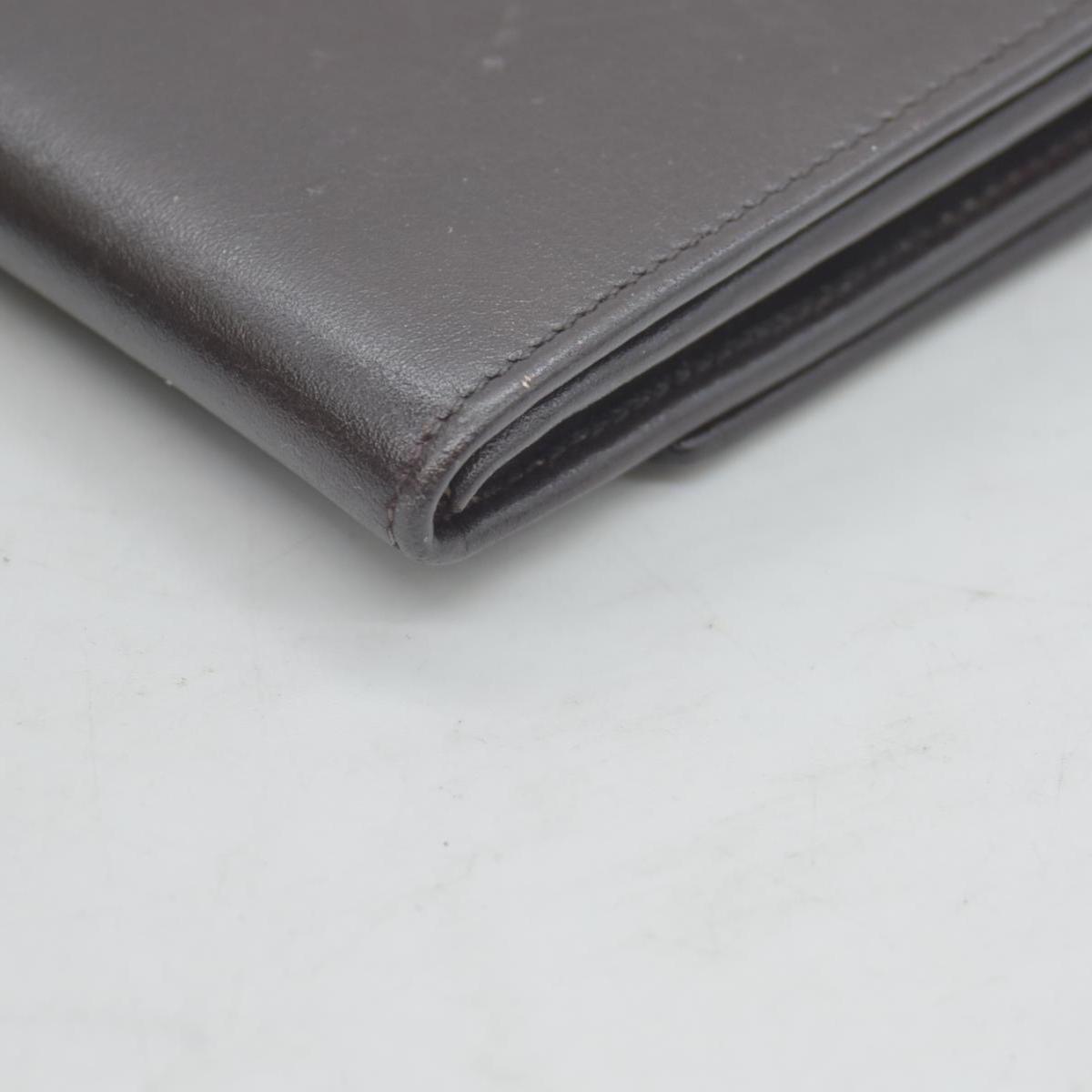 $990 Celine Vintage Bifold Kiss Lock Wallet Brown CONSIGNMENT