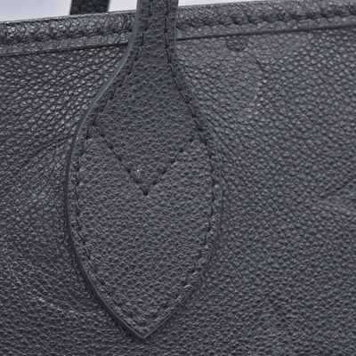 $3050 Louis Vuitton Empreinte Monogram Giant Neverfull MM Black FRANCE RFID