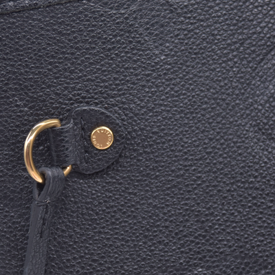 $3050 Louis Vuitton Empreinte Monogram Giant Neverfull MM Black FRANCE RFID