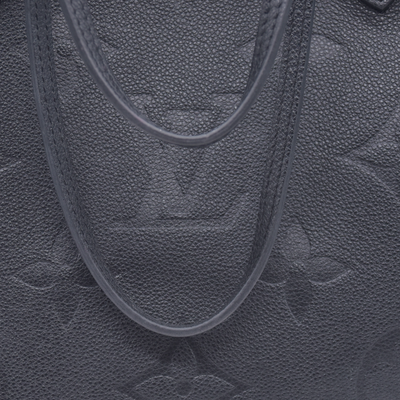 $3050 Louis Vuitton Empreinte Monogram Giant Neverfull MM Black FRANCE RFID