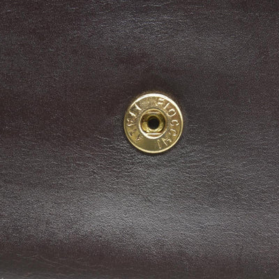 $990 Celine Vintage Bifold Kiss Lock Wallet Brown CONSIGNMENT