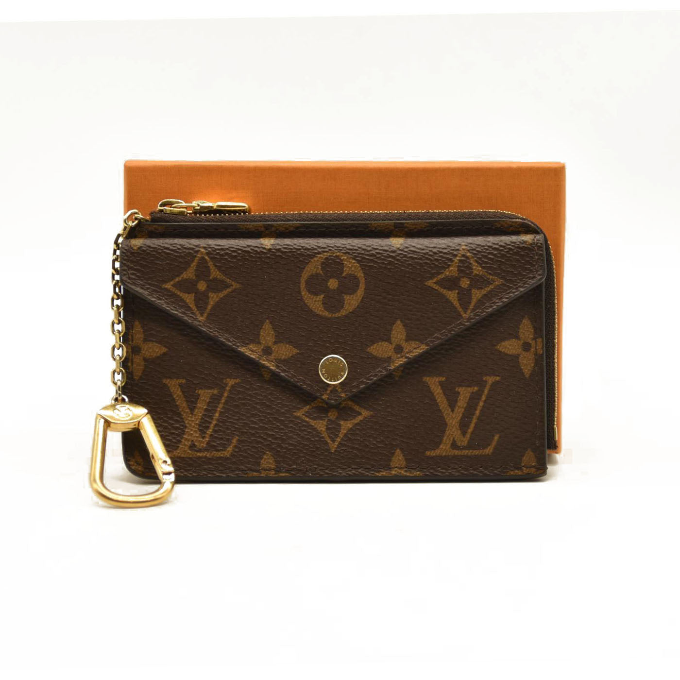 Louis Vuitton  Monogram Recto Verso Card Holder Black RFID Damaged