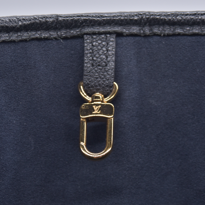 $3050 Louis Vuitton Empreinte Monogram Giant Neverfull MM Black FRANCE RFID