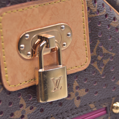 $2025 2006 Louis Vuitton Monogram Perforated Speedy 30 Fuchsia AR0026