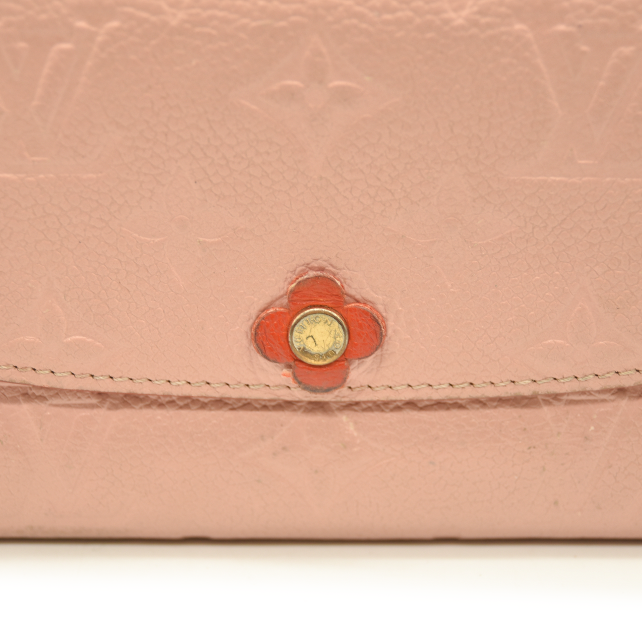 Louis Vuitton  Empreinte Bloom Flower Emilie Wallet Pink CA5118