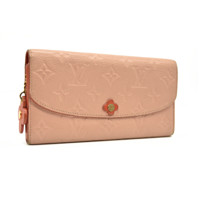 Louis Vuitton  Empreinte Bloom Flower Emilie Wallet Pink CA5118