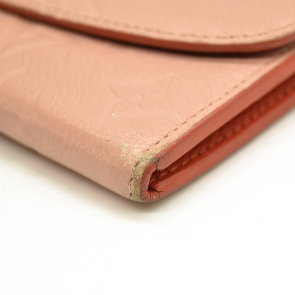 Louis Vuitton  Empreinte Bloom Flower Emilie Wallet Pink CA5118