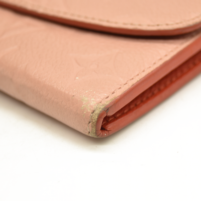 Louis Vuitton  Empreinte Bloom Flower Emilie Wallet Pink CA5118