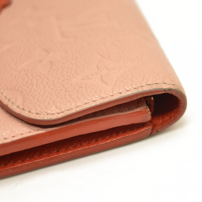 Louis Vuitton  Empreinte Bloom Flower Emilie Wallet Pink CA5118