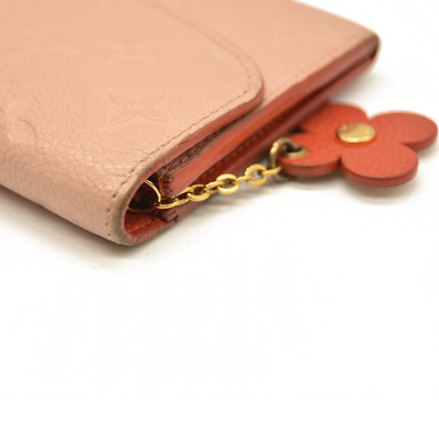 Louis Vuitton  Empreinte Bloom Flower Emilie Wallet Pink CA5118