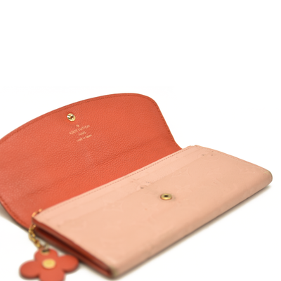 Louis Vuitton  Empreinte Bloom Flower Emilie Wallet Pink CA5118