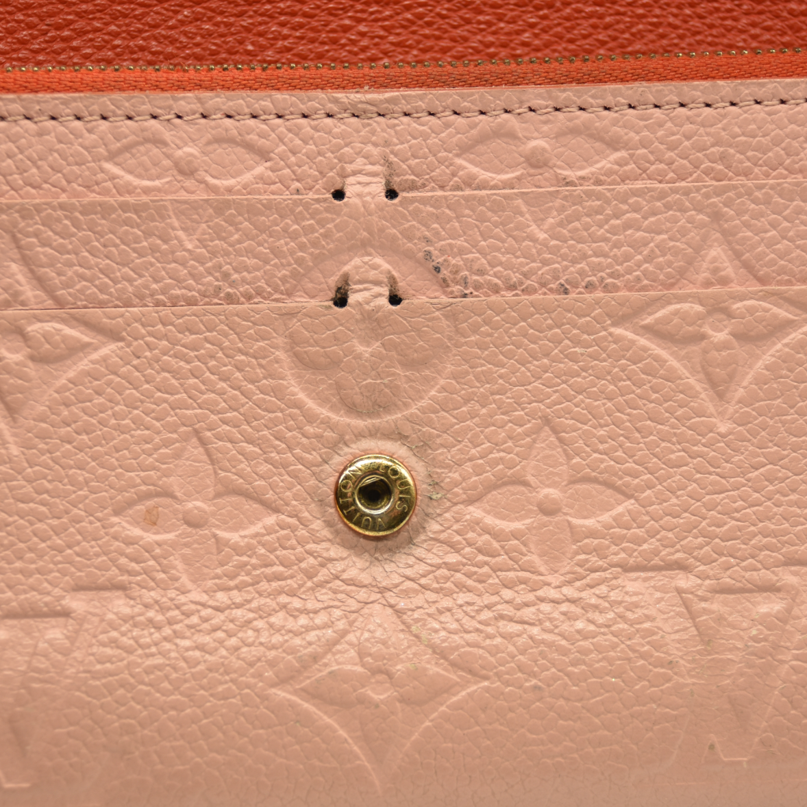 Louis Vuitton  Empreinte Bloom Flower Emilie Wallet Pink CA5118