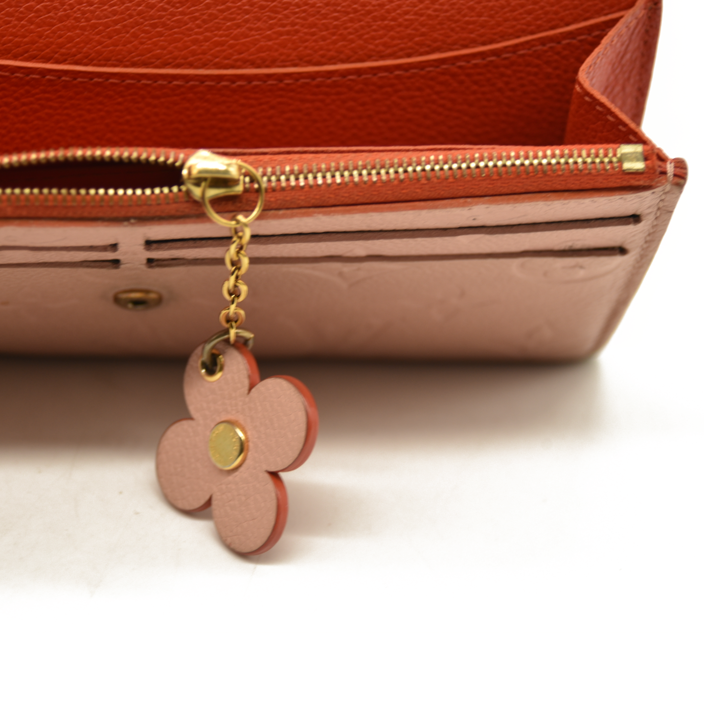 Louis Vuitton  Empreinte Bloom Flower Emilie Wallet Pink CA5118