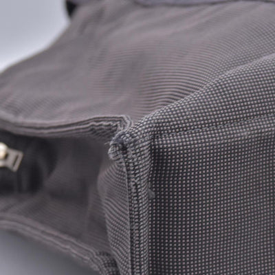 $850 HERMES Herline MM Grey Canvas Tote Bag CONSIGNMENT 10021622