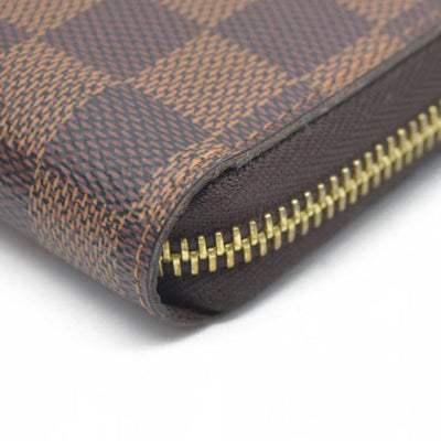 $915 2021 Louis Vuitton  Damier Ebene Zippy Wallet MI0231