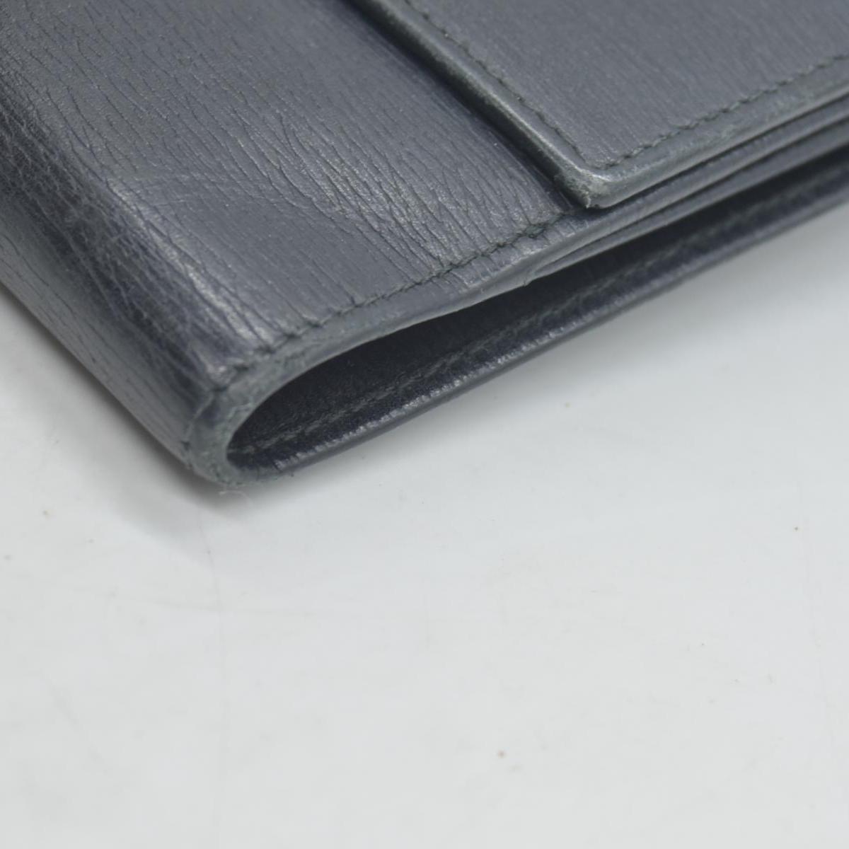 $490 GUCCI Logo Canvas Leather Bifold Wallet Black CONSIGNMENT