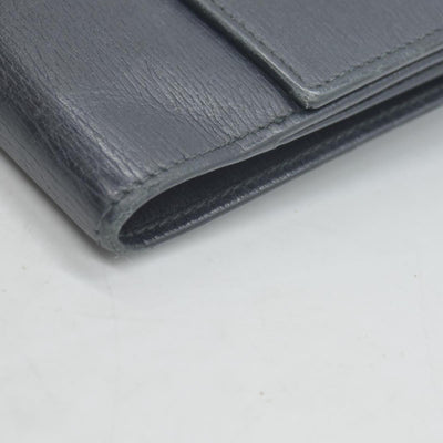 $490 GUCCI Logo Canvas Leather Bifold Wallet Black CONSIGNMENT