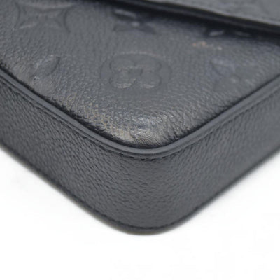 $1720 Louis Vuitton LV Monogram Pochette Félicie Black