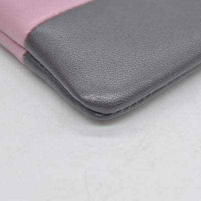 $540 Celine  2018 Bicolor Solo Key Pouch Wallet CONSIGNMENT