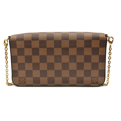 Louis Vuitton  Damier Ebene Pochette Felicie Chain Wallet SF1129