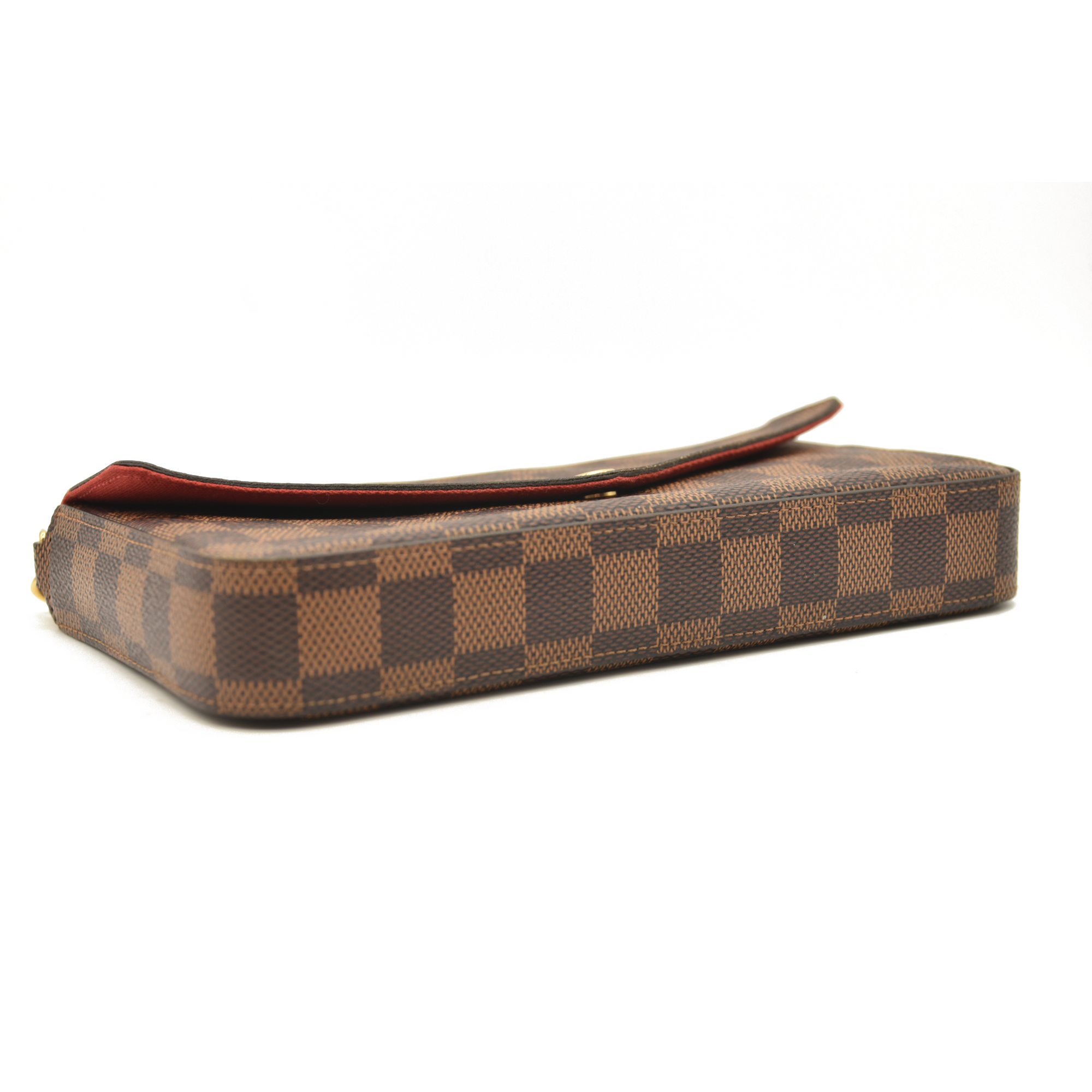 Louis Vuitton  Damier Ebene Pochette Felicie Chain Wallet SF1129