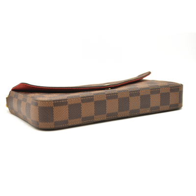 Louis Vuitton  Damier Ebene Pochette Felicie Chain Wallet SF1129