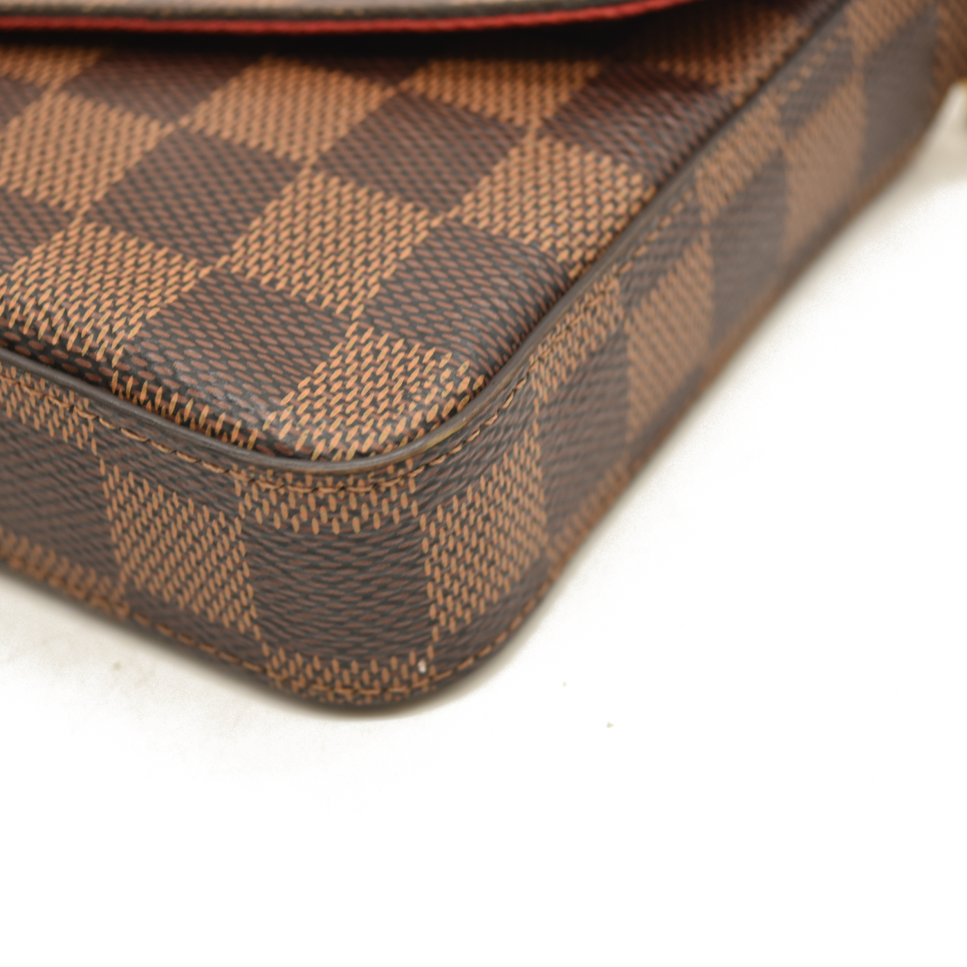 Louis Vuitton  Damier Ebene Pochette Felicie Chain Wallet SF1129